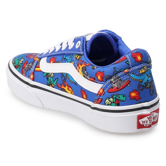 Vans Kids Ward Dragon Print Canvas Sneakers - Picture 3 of 5
